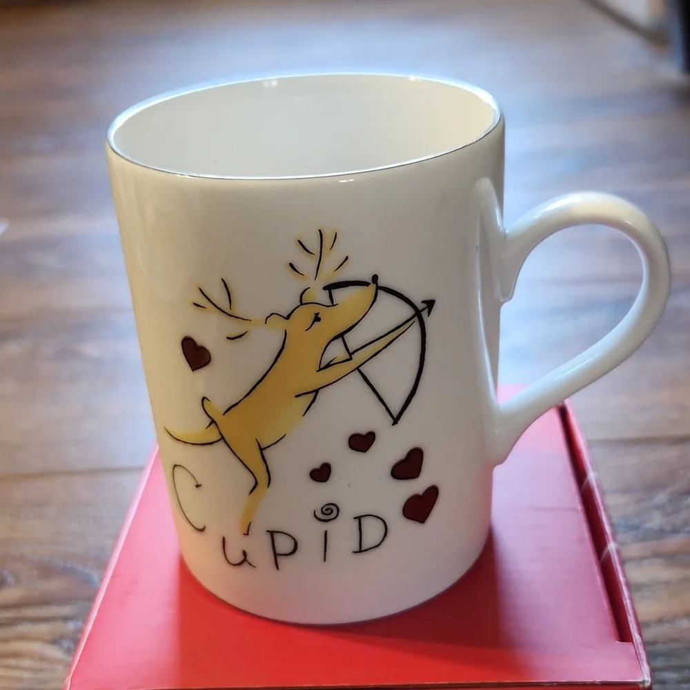 Pottery Barn Vintage Collectible Reindeer Mug 